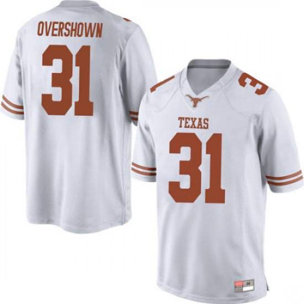 Men University of Texas #31 DeMarvion Overshown Replica Official Jersey White